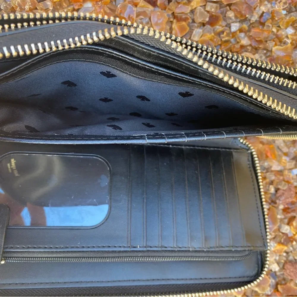 Kate Spade Payton Large Black Wallet/Wristlet. Excellent Condition!